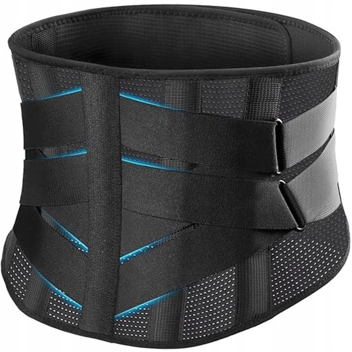 Orteza lombară Mezzuno, unisex, suport avansat, material respirabil, mărimea L