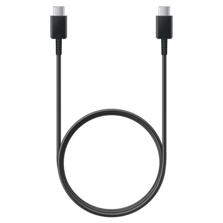 Cablu de date Samsung EP-DA705BBE, GP-TOU021RFBBW, 3A, USB Type-C - USB Type-C, 1m, Negru