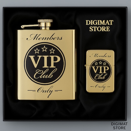 Set DIGIMAT cu sticluță de 240 ml și brichetă