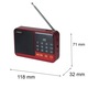 Radio Portabil Multifunctional Setty SFM-01M cu Bluetooth, FM, USB, MicroSD si Antena Retractabila, pentru Ascultare Acasa si in Calatorii