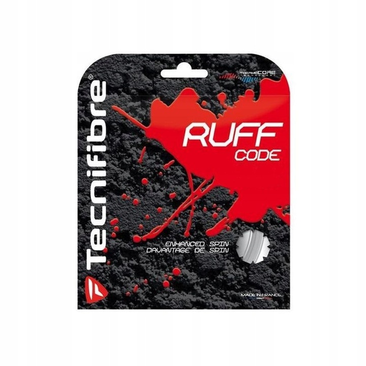 Tenisz húr Tecnifibre Ruff Code, 1,30mm, 12m, szürke
