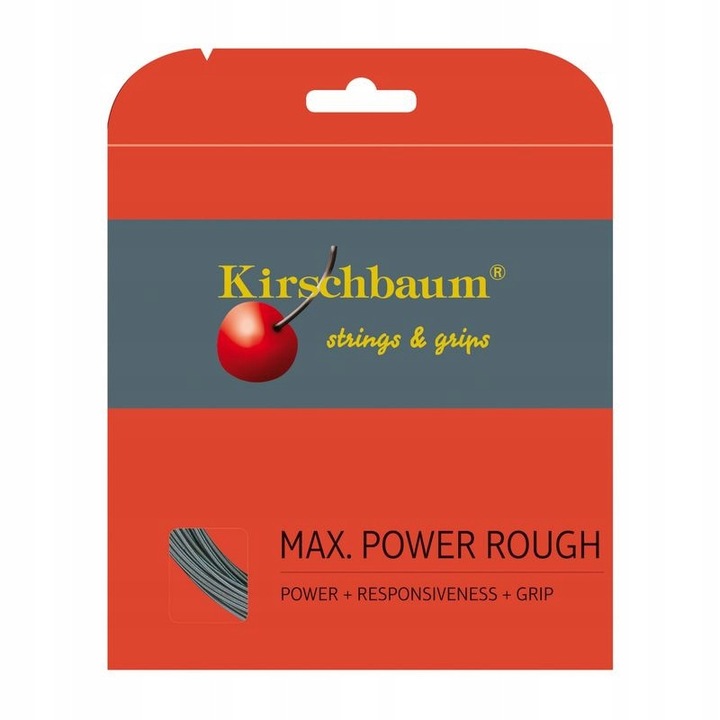 Kirschbaum Max Power Rough 1.20mm tenisz húrkészlet, antracit, 12m