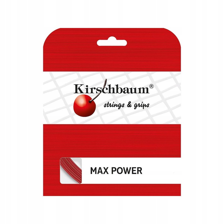 Tenishúrok Kirschbaum Max Power, piros, 1,20 mm, 12 m, szett