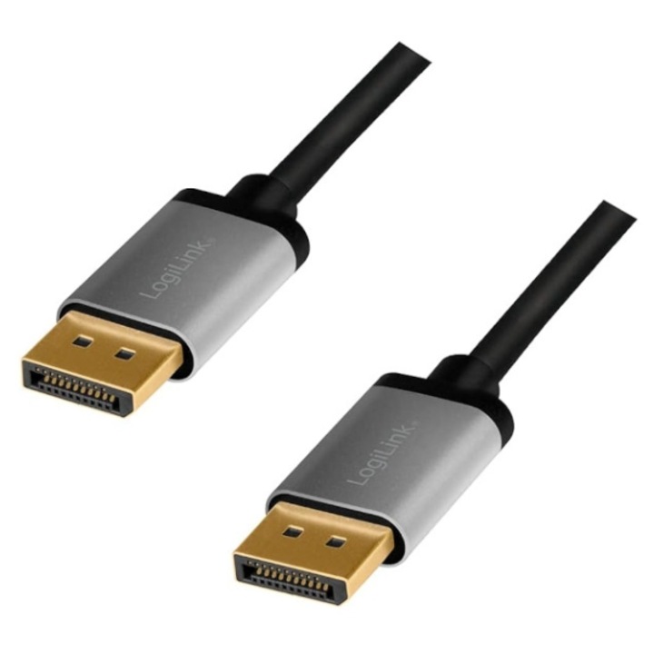 Cablu video Logilink CDA0102 DisplayPort Male - DisplayPort Male, v1.2, 3 m Negru/Gri