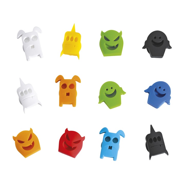 Комплект от 12 маркера за чаши, Cilio, различни модели и цветове, 1.5x1.5см