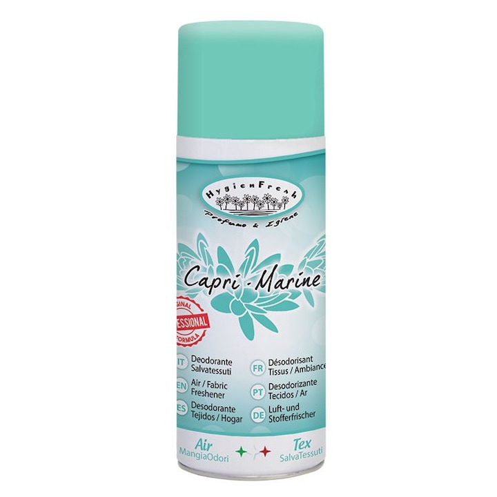 Odorizant pentru haine Hygienfresh Capri Marine, Spray 400 ml