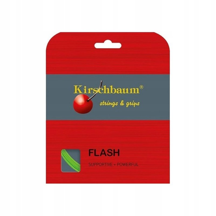 Fir tenis Kirschbaum Flash 1.25mm 12m, verde, monofilament co-polimeric, durabilitate excelentă