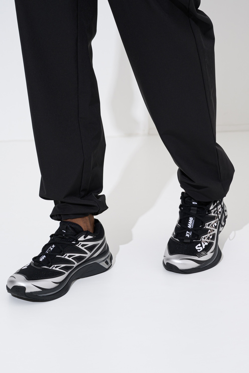 MM6 MAISON MARGIELA, Pantofi sport din plasa cu garnituri din