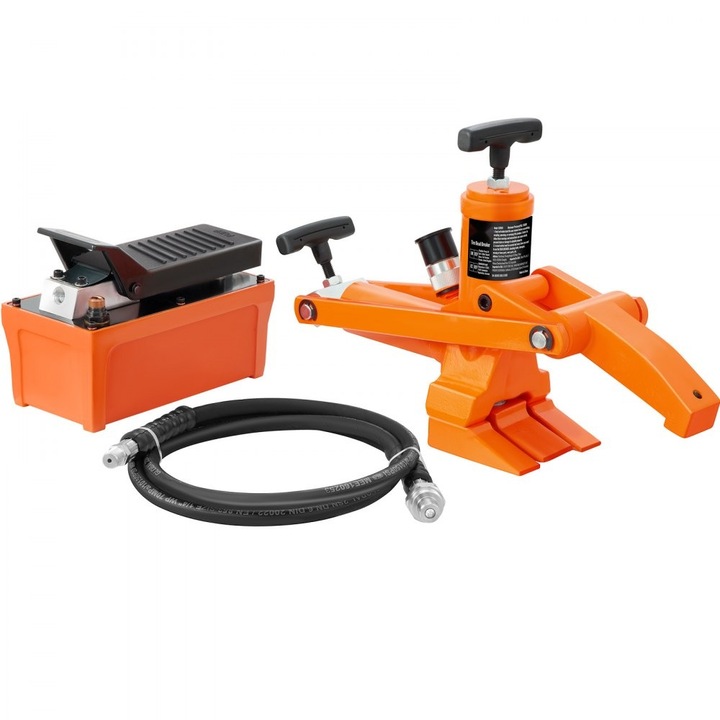 Spargator Hidraulic de Talon, Presiune 689 Bar, cu Pompa de Picior din Metal, Pentru Vehicule grele, Masini de Tuns Iarba, ATV-uri