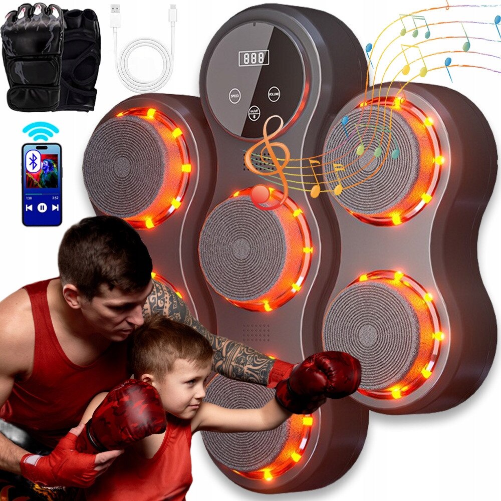 Aparat de Box Muzical Inteligent cu LED, Bluetooth, 9 Viteze, 1200mAh ...