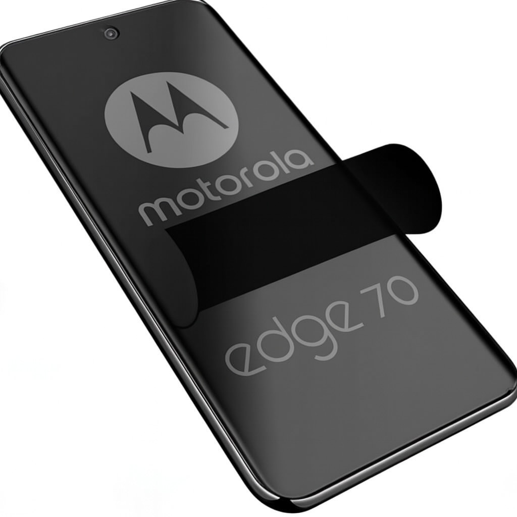 Folie Privacy Silicon Ecran pentru Motorola Edge 70, Silicon Hydrogel, Flexible Hydro-Crystal, Protectie Completa, Full Glue, Instalare usoara, Set complet pentru Instalare