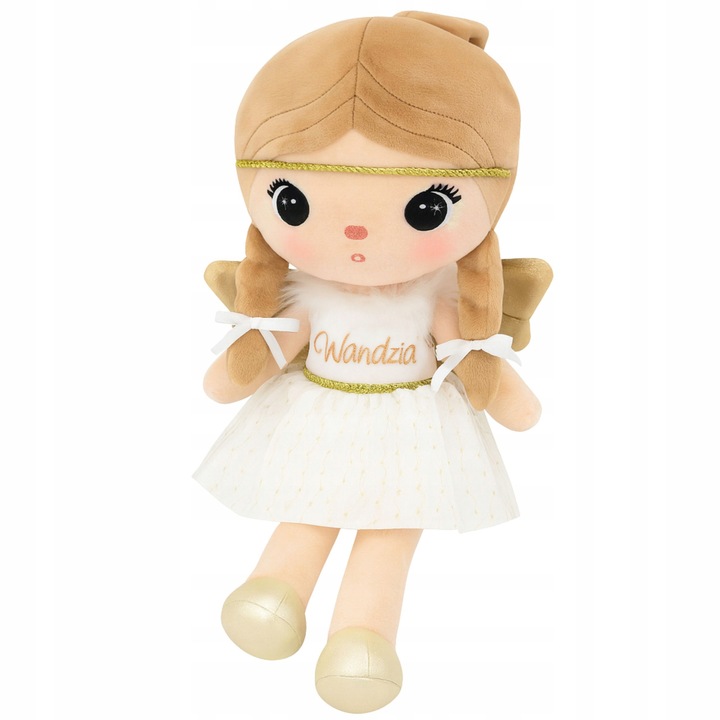 Metoo Angyalka baba 48 cm névvel és metrikával - Keresztelő ajándék