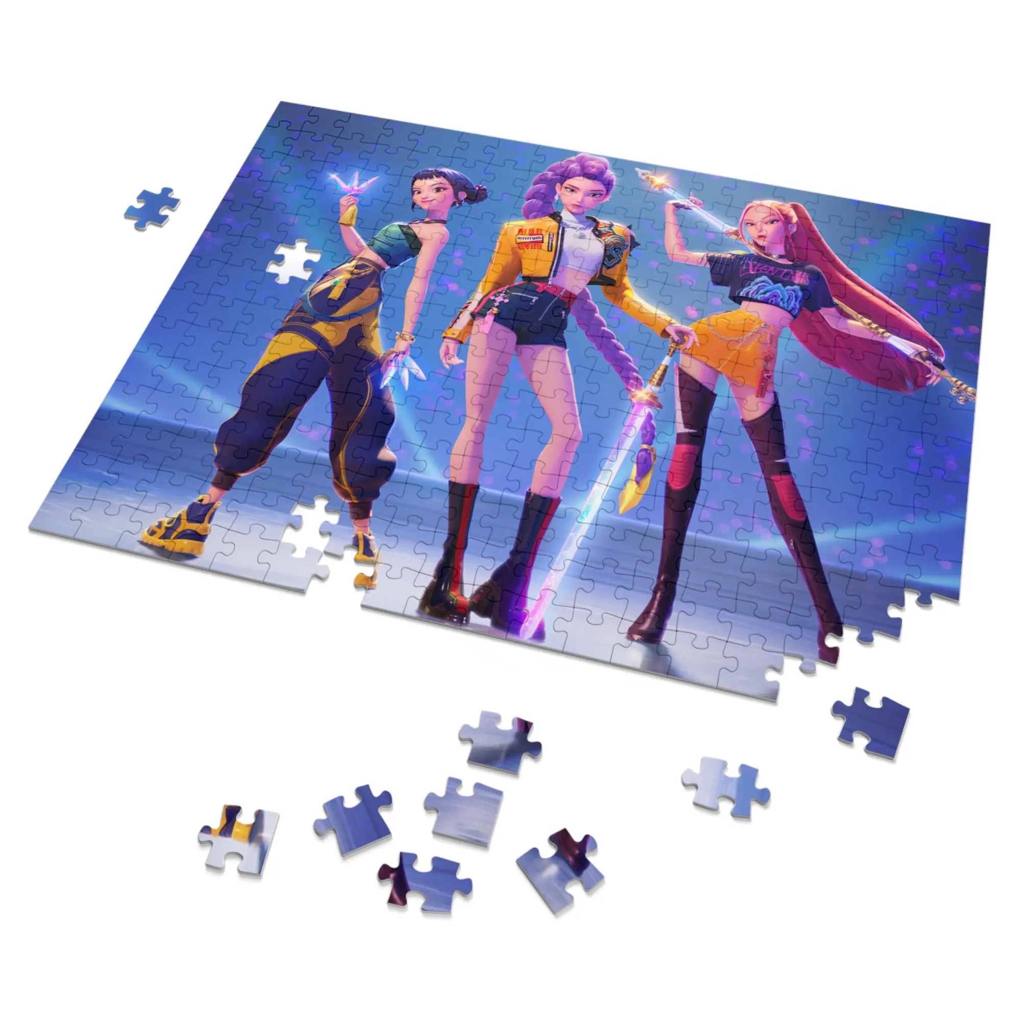 Set Puzzle KPOP Demon Hunters, 60 Piese, Joc Educațional pentru