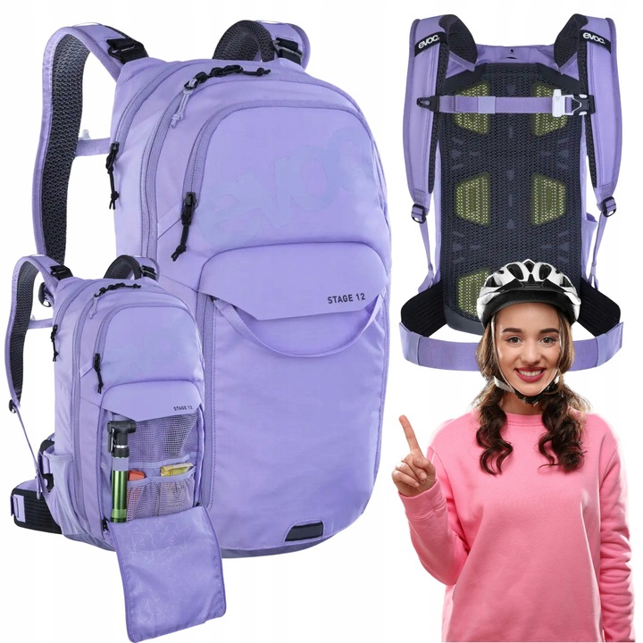 Rucsac Ciclism Evoc Stage 12L Purple Rose - Confort si Performanta