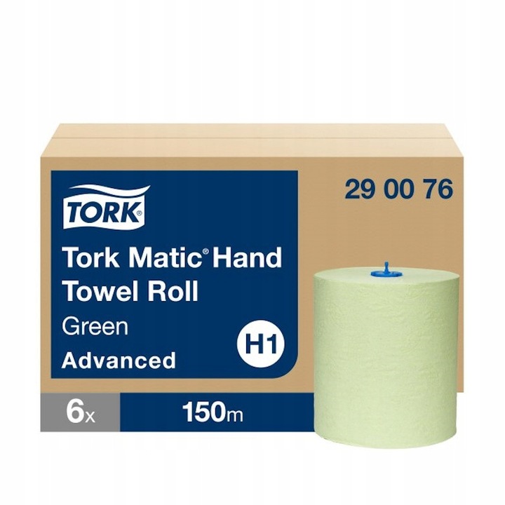 Prosoape Hartie Tork Matic H1 Verde 2 Straturi 150m 6 Role