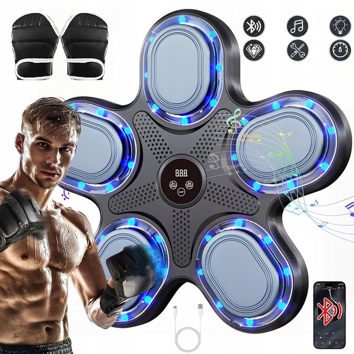 Aparat de Box Muzical LED Bluetooth pentru Copii si Adulti - eMAG.ro