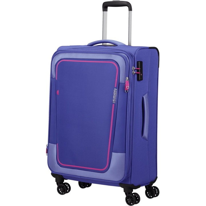 Troler American Tourister, Textil, Mov, Mediu