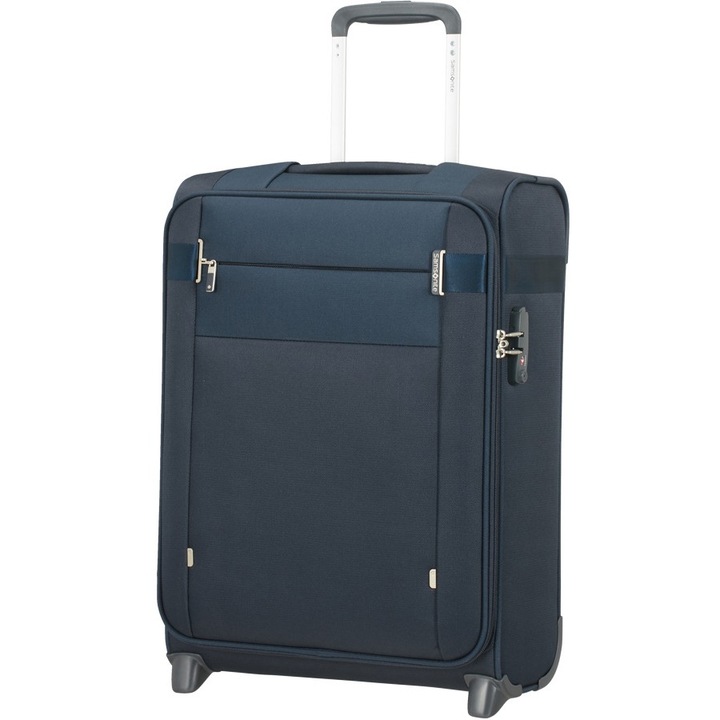 Troler Samsonite, Textil, Albastru, Mic