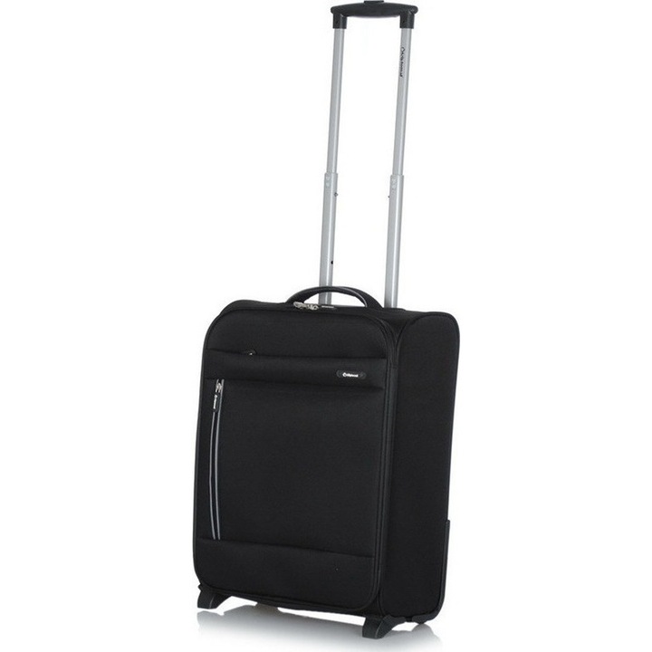 Troler Diplomat, Textil, Negru, Mic