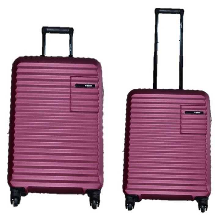 Set 2 trolere, Rain, Rigide, 55/65cm, Visiniu