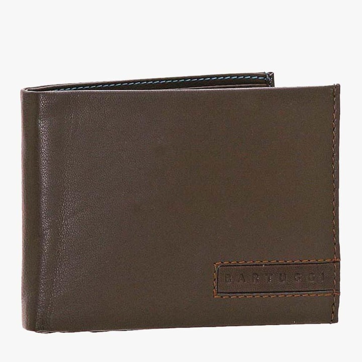 Portofel barbati Bartuggi, Piele, Maro