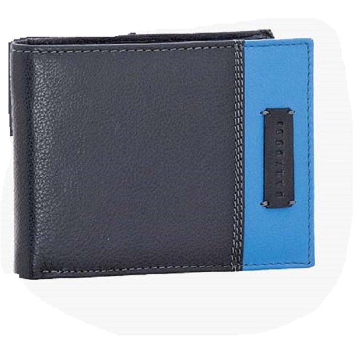 Portofel barbati Bartuggi, Piele, Albastru