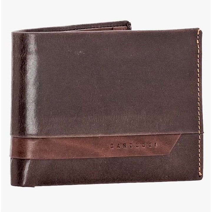 Portofel barbati Bartuggi, Piele, Maro