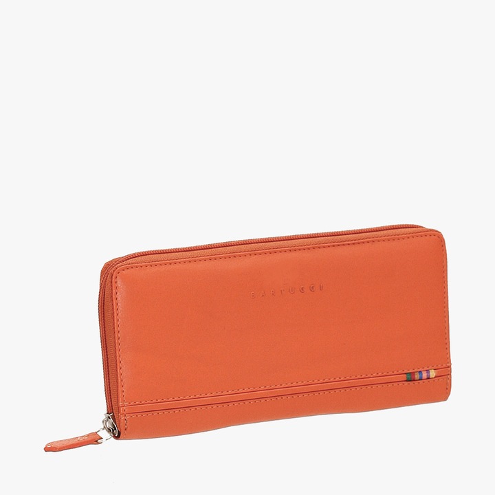 Portofel dama Bartuggi 516-315-01, piele, portocaliu