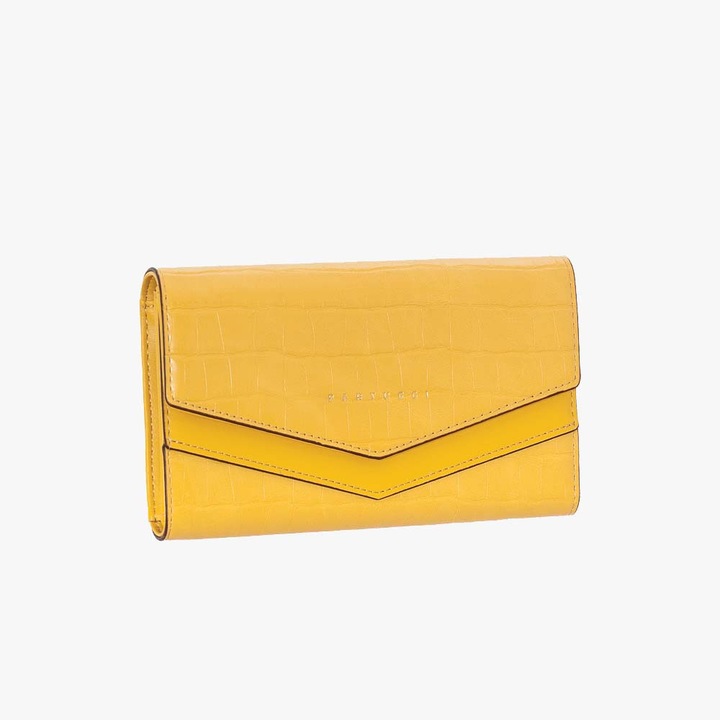 Portofel dama Bartuggi 718-102703, imitatie piele, galben