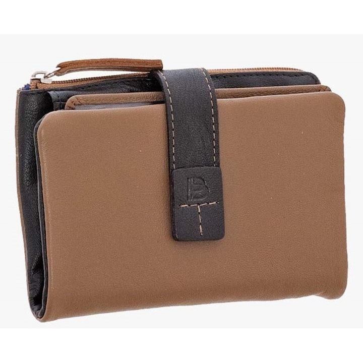 Portofel dama Bartuggi 521-1022, Derma, culoare Kamel