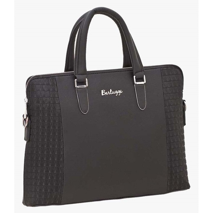 Servieta, Bartuggi, piele, negru