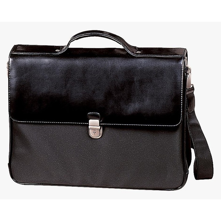 Mapa Bartuggi, Material Impermeabil/Imitatie de Piele, Negru