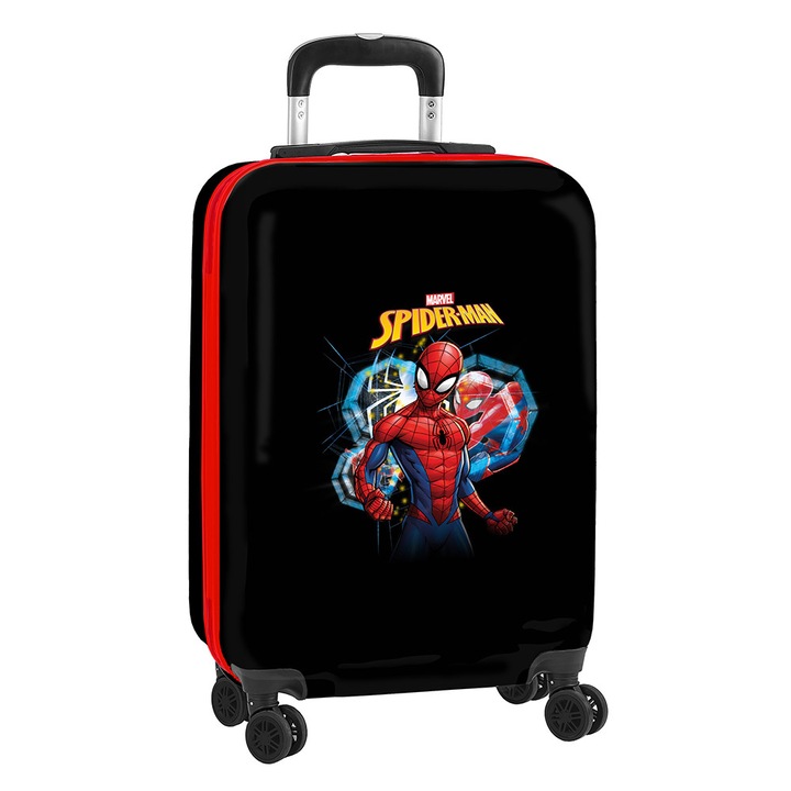 Troler, Safta, Spiderman Hero, 55cm, Negru