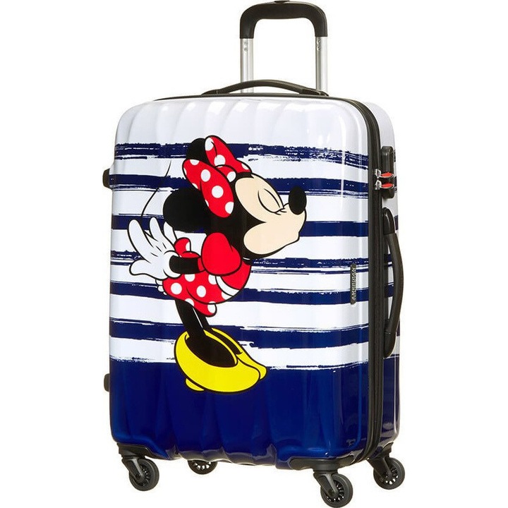 Troler, American Tourister 64479-6974, Disney Legends Minnie Kiss, 4 roti, multicolor