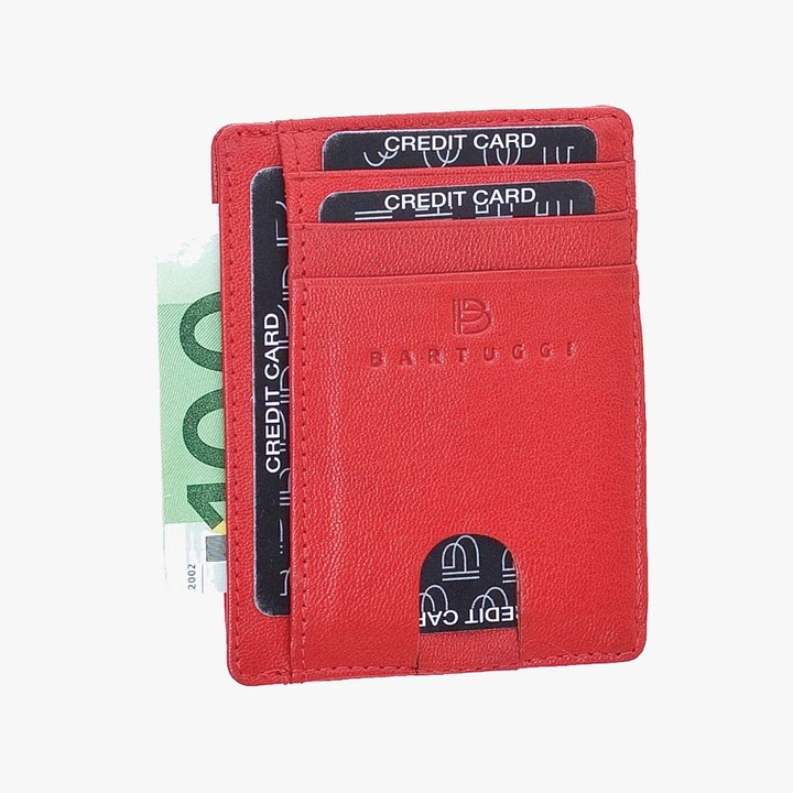 Portofel barbati, Bartuggi, 521-100, piele, rosu