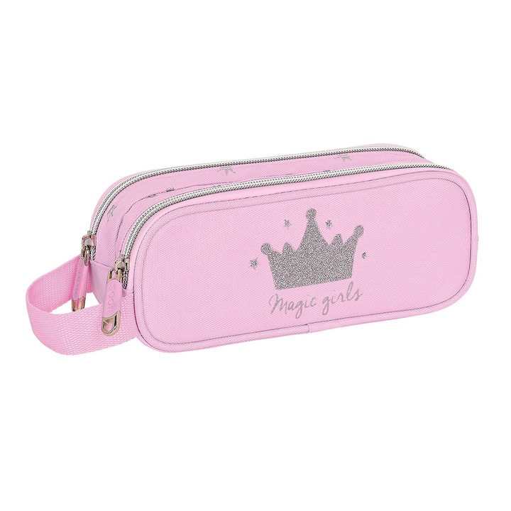 Penar Safta Moos Magic Girls, roz, 1 compartiment