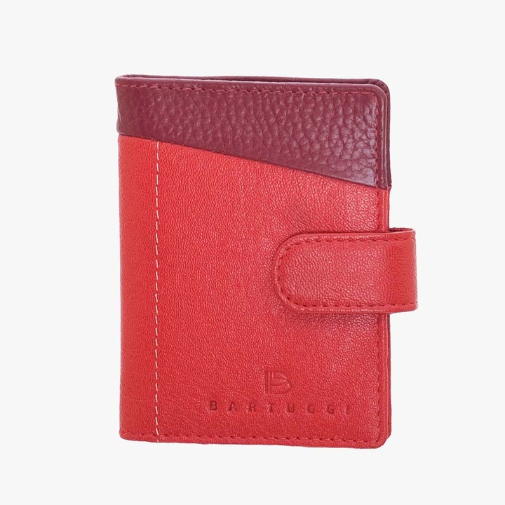 Portofel barbati, Bartuggi, piele, rosu