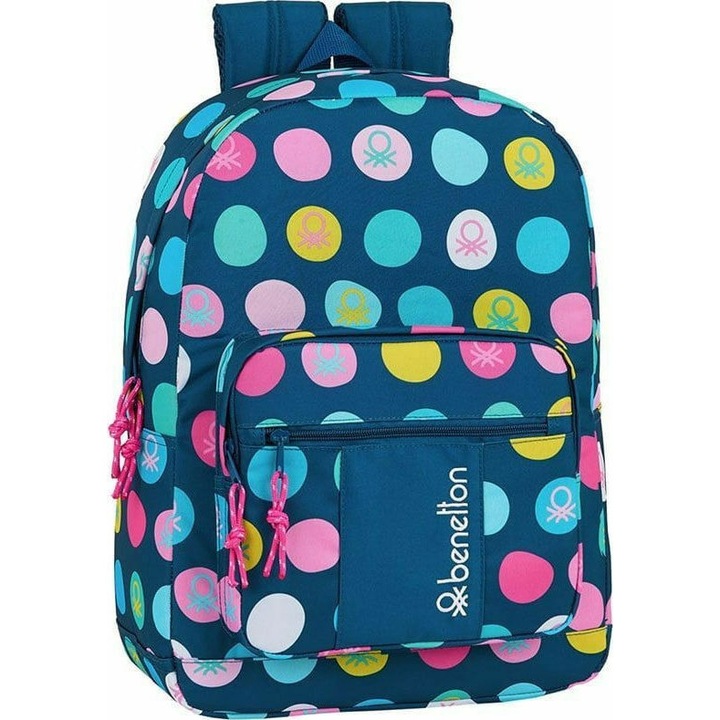 Geanta scolara Benetton, culoare bleumarin