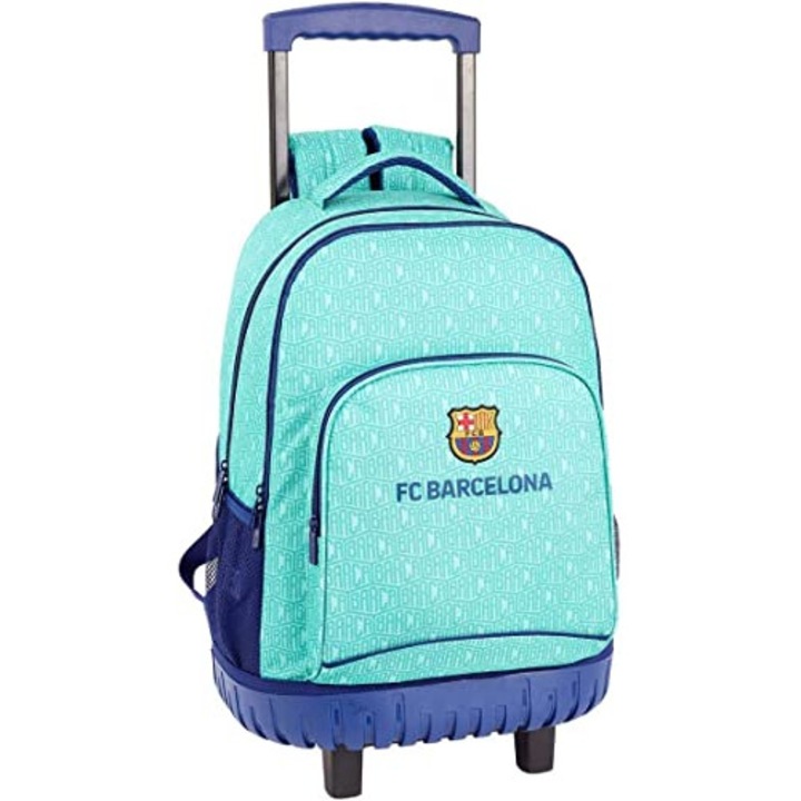 Ghiozdan Safta Barcelona, Trochelate Scholike, culoare turcoaz