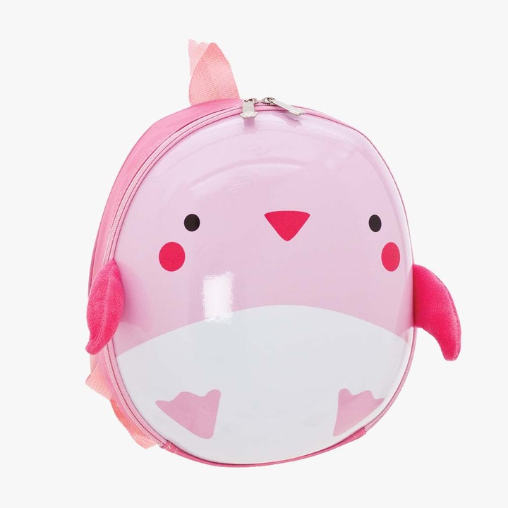 Rucsac Bartuggi 718-092322, Plates, roz, dimensiuni variate