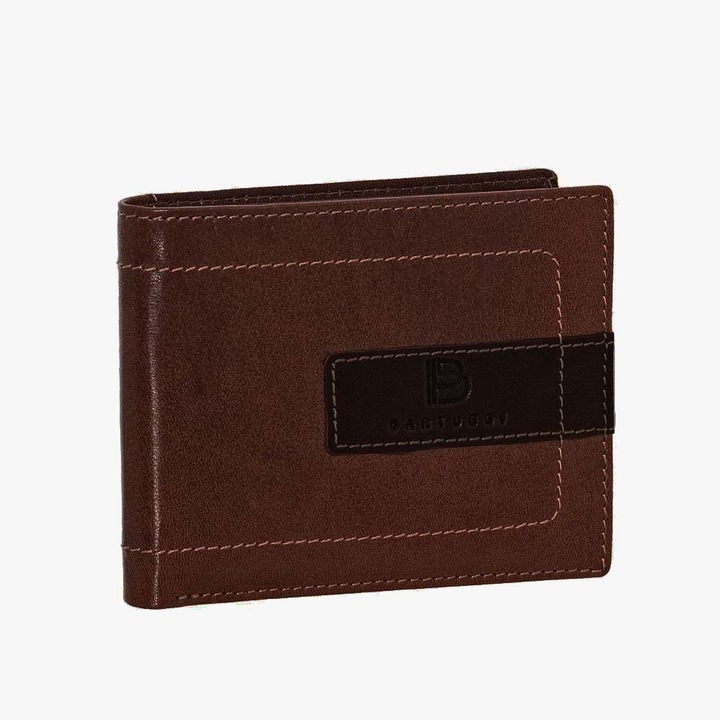 Portofel barbati, Bartuggi, model Andriko, piele sintetica, culoare Kamelo