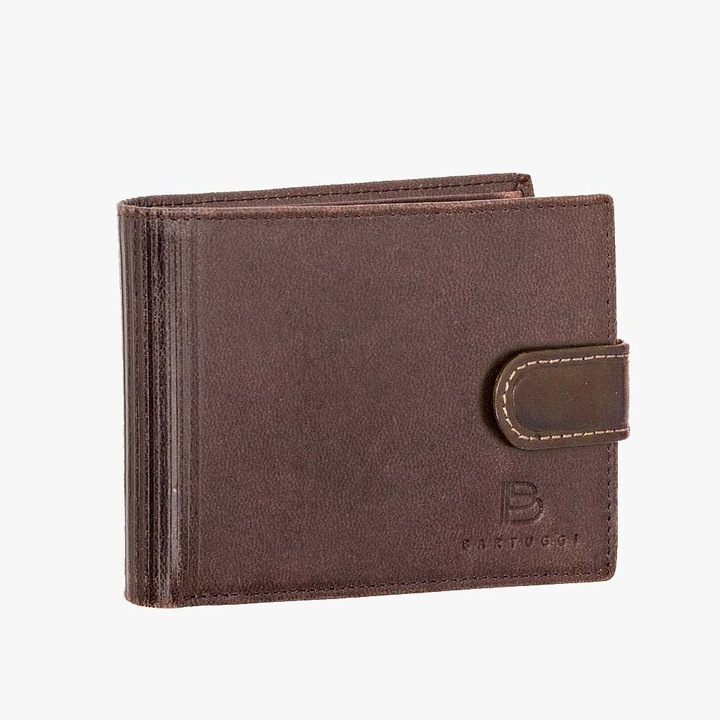 Portofel barbati, Bartuggi, model Andriko, piele sintetica, culoare Kaphe