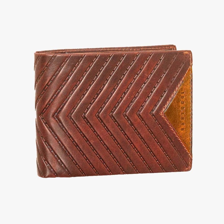 Portofel barbati Bartuggi Andriko, piele ecologica, culoare kamelo