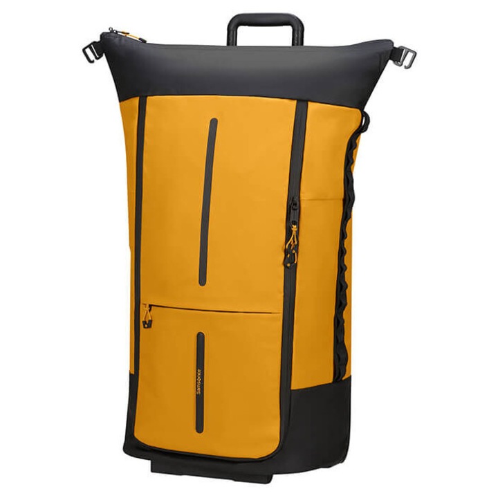 Troler Samsonite Ecodiver Foldable 4 in 1, XXL 36-82 cm, gri/galben