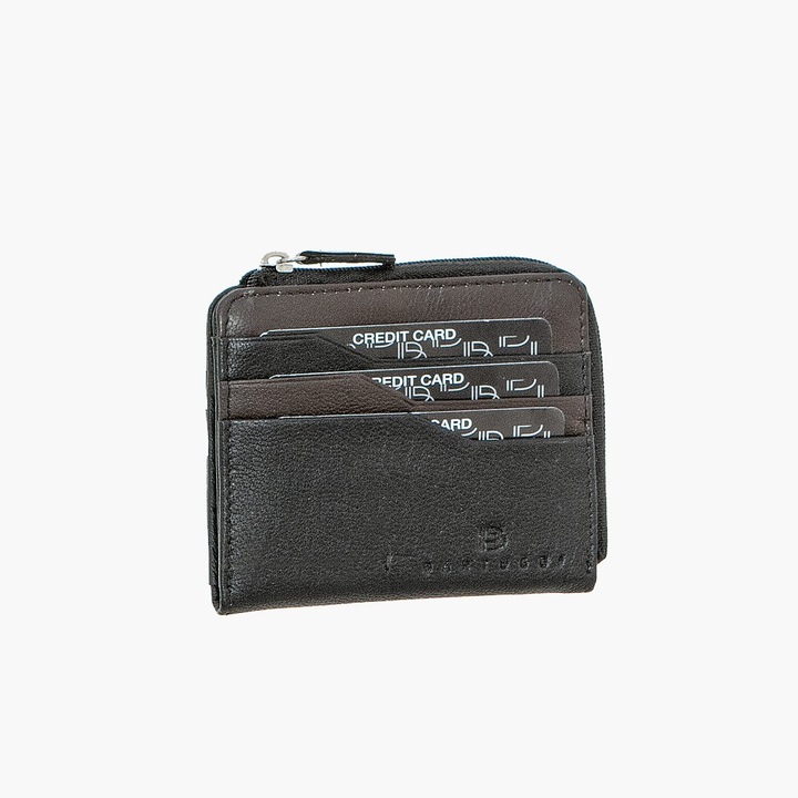 Portofel barbati Bartuggi 521-8010, Dermatine, piele, negru