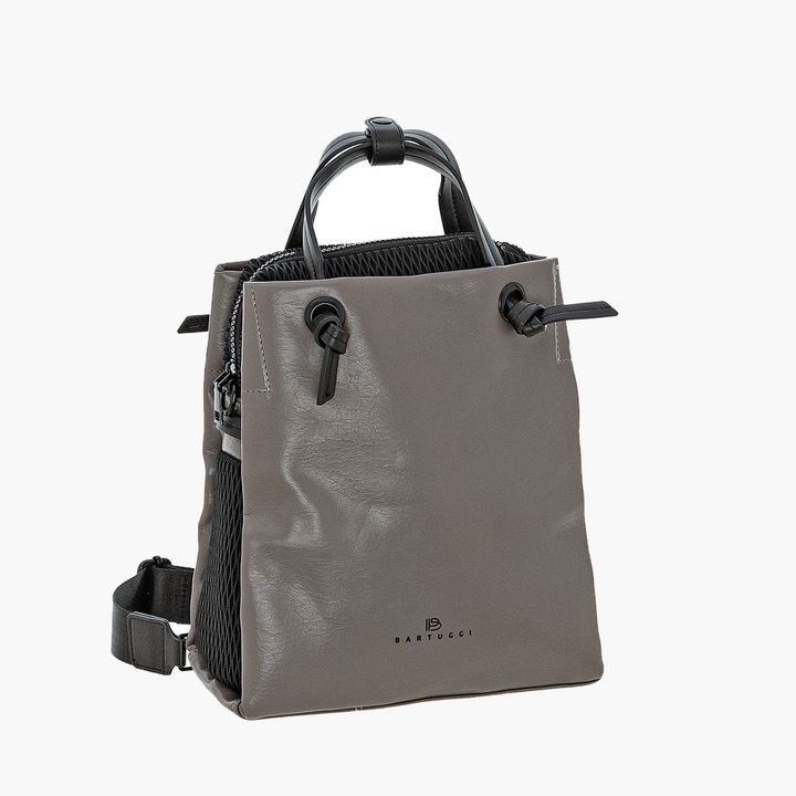 Rucsac dama, Bartuggi 718-23211, piele ecologica, gri