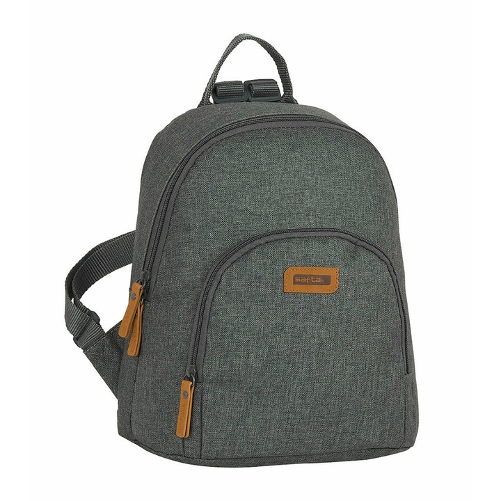 Rucsac Safta, textil, gri, 30x45cm