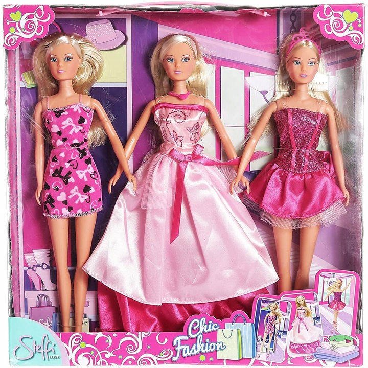 Set 3 Papuci Steffi Love Simba, 29 cm, 3+ Éves korosztály