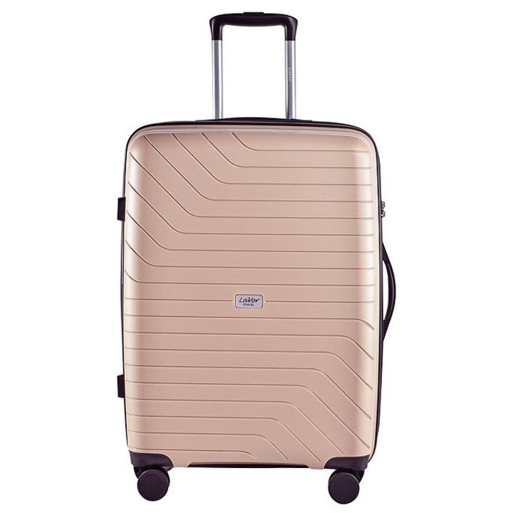 Troler, Lavor, 55 cm, Bej/Negru, Polipropilena