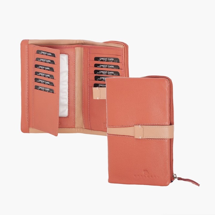 Portofel dama, Bartuggi 521-7000, dermatino, somon